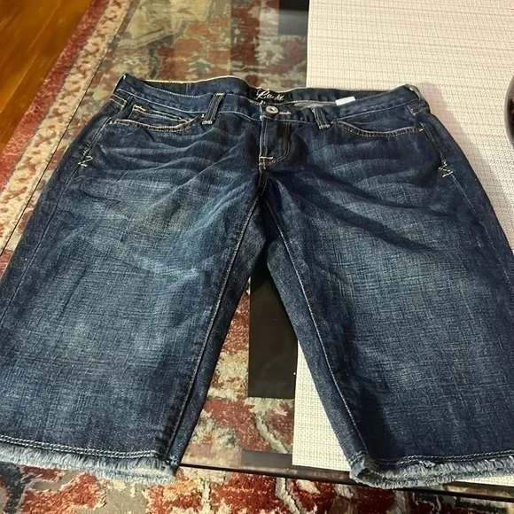 - Lucky Brand Cutoff Stella Skinny Frayed Hem Denim Shorts - Picture 1 of 7